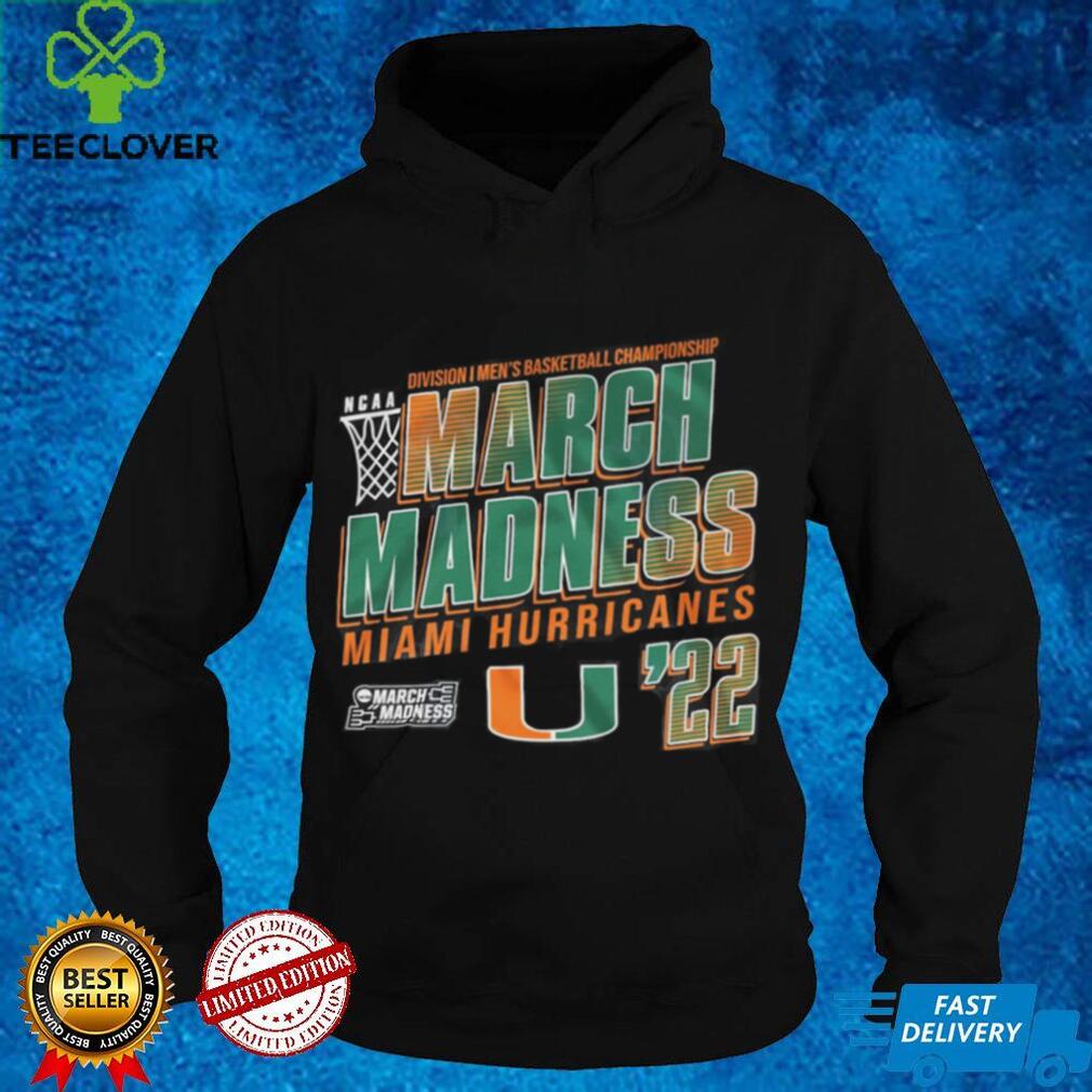 Miami Hurricanes NCAA Men's Basketball March Madness Graphic Unisex T T shirt