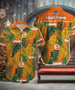 Miami Hurricanes NCAA Palm Custom Name Hawaiian Shirt Beach For Men Women Gift For Fans