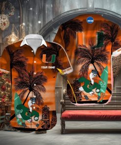 Miami Hurricanes NCAA Paradise Custom Name Hawaiian Shirt Beach For Men Women Gift For Fans