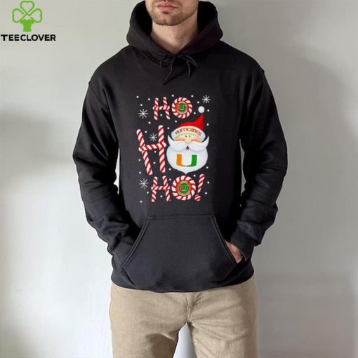 Miami Hurricanes Santa Claus ho ho ho hoodie, sweater, longsleeve, shirt v-neck, t-shirt