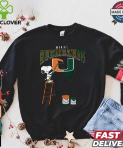Miami Hurricanes Snoopy Painting Shirt