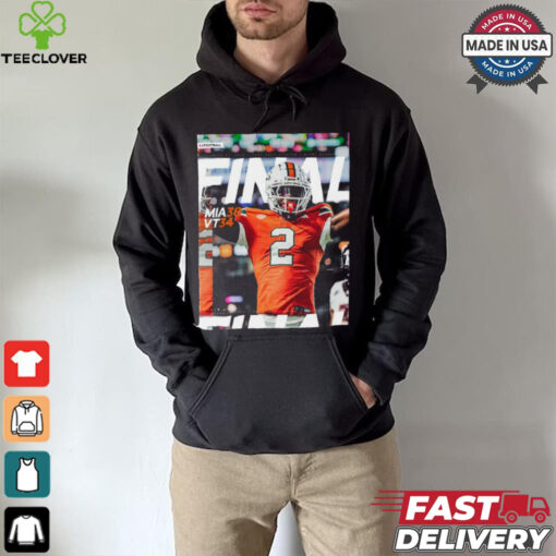 Miami Hurricanes Wins 38 34 Virginia Tech Football 2024 ACC Game Final Score T Shirt