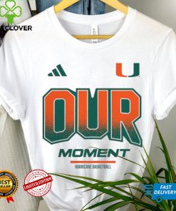Miami Hurricanes adidas Unisex 2024 On Court Bench Our Moment Long Sleeve T Shirt