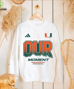 Miami Hurricanes adidas Unisex 2024 On Court Bench Our Moment Long Sleeve T Shirt
