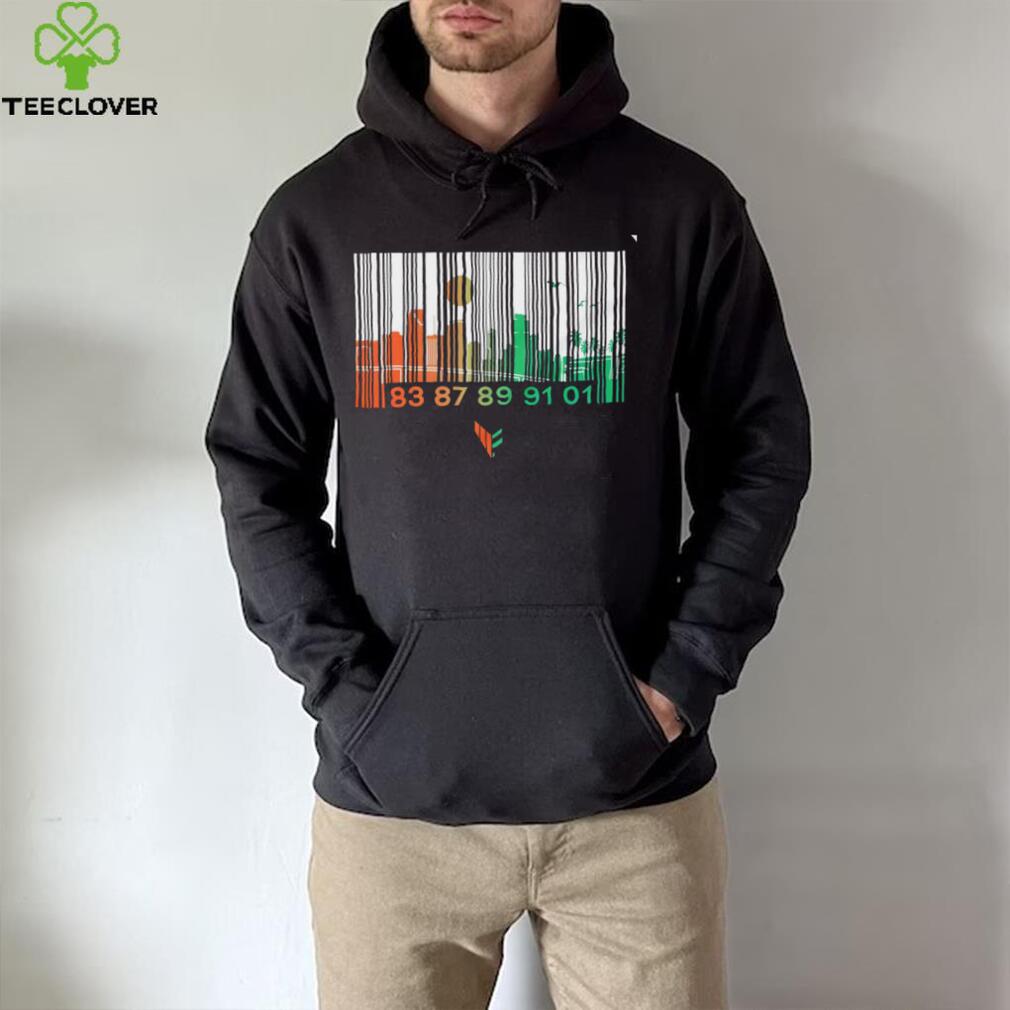 Miami Hurricanes barcode shirt Miami Hurricanes barcode shirt
