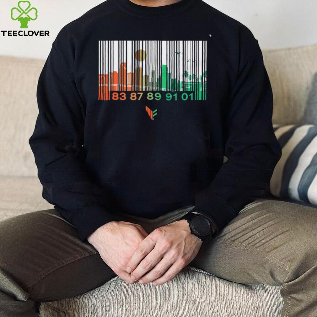 Miami Hurricanes barcode shirt Miami Hurricanes barcode shirt