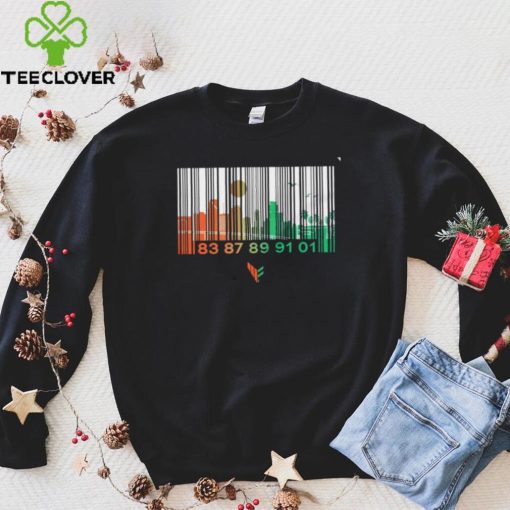 Miami Hurricanes barcode shirt