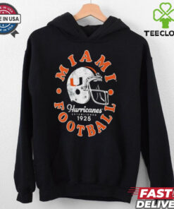 Miami Hurricanes est 1925 helmet shirt