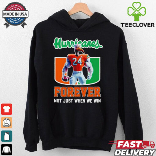 Miami Hurricanes forever not just when we win mascot shirt