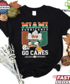 Miami Hurricanes go canes mascot shirt