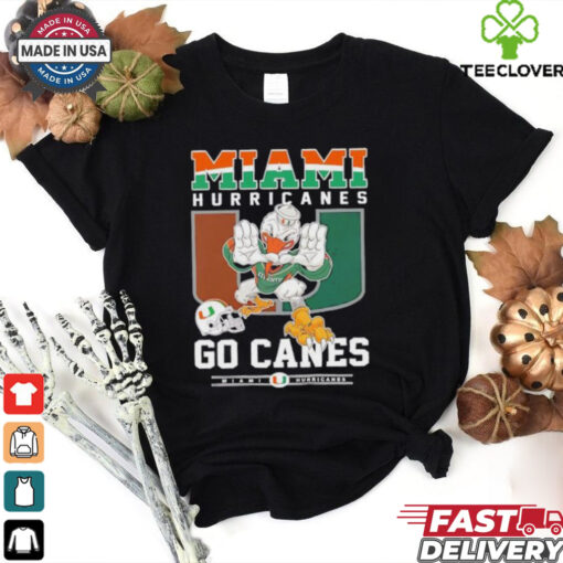 Miami Hurricanes go canes mascot shirt