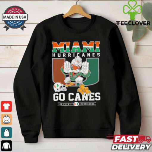 Miami Hurricanes go canes mascot shirt