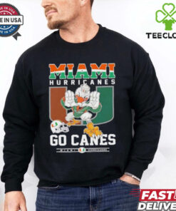 Miami Hurricanes go canes mascot shirt