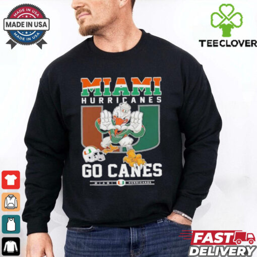 Miami Hurricanes go canes mascot shirt
