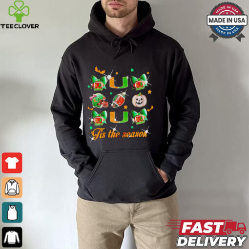 Miami Hurricanes ’tis the season Halloween hoodie, sweater, longsleeve, shirt v-neck, t-shirt