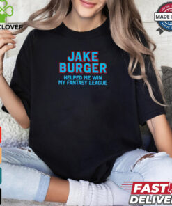 Miami Marlins Jake Burger helped me win my fantasy league shirt