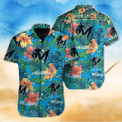 Miami Marlins MLB Custom Name Hawaiian Shirt For Men Women Gift For Fan