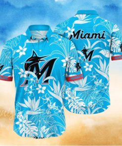Miami Marlins MLB Flower Full Printing Classic Hawaiian Shirt
