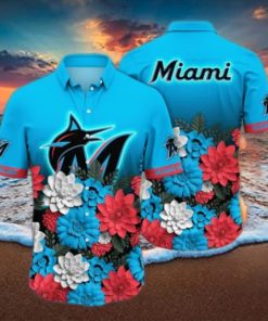 Miami Marlins MLB Flower Hawaii Shirt And Tshirt For Fans