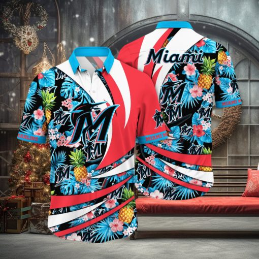 Miami Marlins MLB Hawaiian Shirt Heat Aloha Shirt