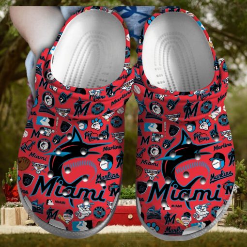 Miami Marlins MLB Sport Crocs Crocband Clogs Shoes Comfortable For Men Women and Kids – Footwearelite Exclusive