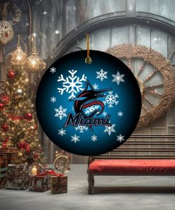 Miami Marlins NBA 2023 Xmas Gifts Christmas Decorations Ornament