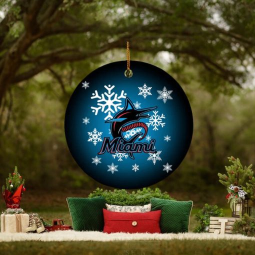 Miami Marlins NBA 2023 Xmas Gifts Christmas Decorations Ornament