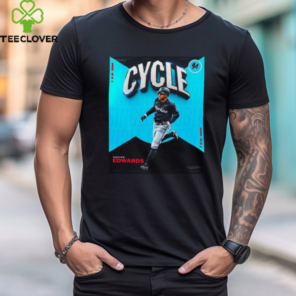 Miami Marlins Xavier Edwards Cycle Shirt Miami Marlins Xavier Edwards Cycle Shirt