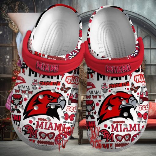 Miami RedHawks Football Crocs Shoes