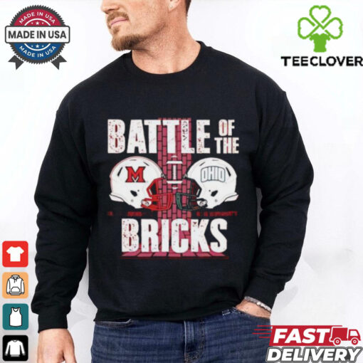 Miami RedHawks vs Ohio Bobcats Battle of the Bricks helmet hoodie, sweater, longsleeve, shirt v-neck, t-shirt