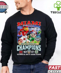 Miami Snoop Dogg Arizona Bowl Champions score mascot shirt