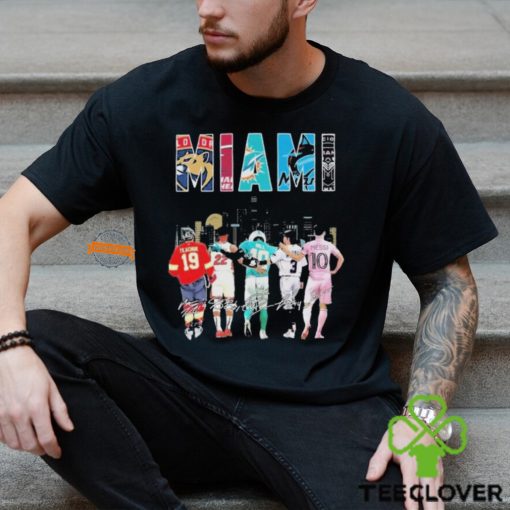 Miami Sports Teams florida panthers miami heat dolphins marlins inter miami 2024 Shirt