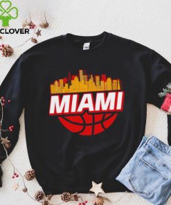 Miami basketball city logo gift hoodie, sweater, longsleeve, shirt v-neck, t-shirt