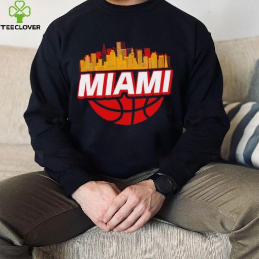 Miami basketball city logo gift hoodie, sweater, longsleeve, shirt v-neck, t-shirt