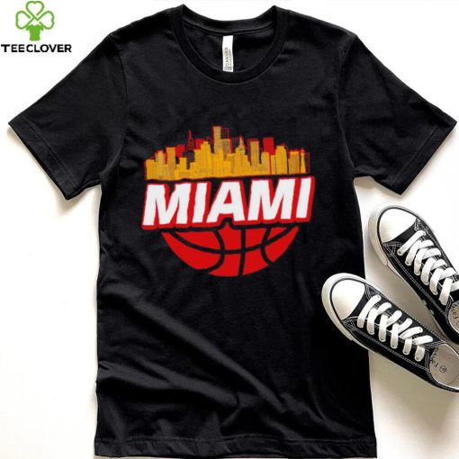 Miami basketball city logo gift hoodie, sweater, longsleeve, shirt v-neck, t-shirt