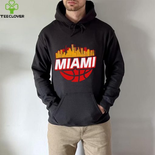 Miami basketball city logo gift hoodie, sweater, longsleeve, shirt v-neck, t-shirt