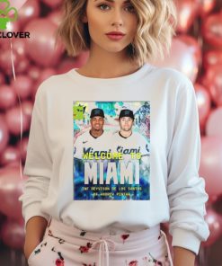 Miami marlins mlb 2024 welcome to deyvison de los santos and andrew pintar home decor poster shirt