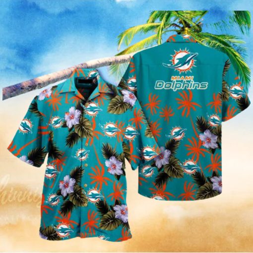 Miami_Dolphins_Hawaiian_Shirt__Flowers_And_Coconut_Tree removebg preview