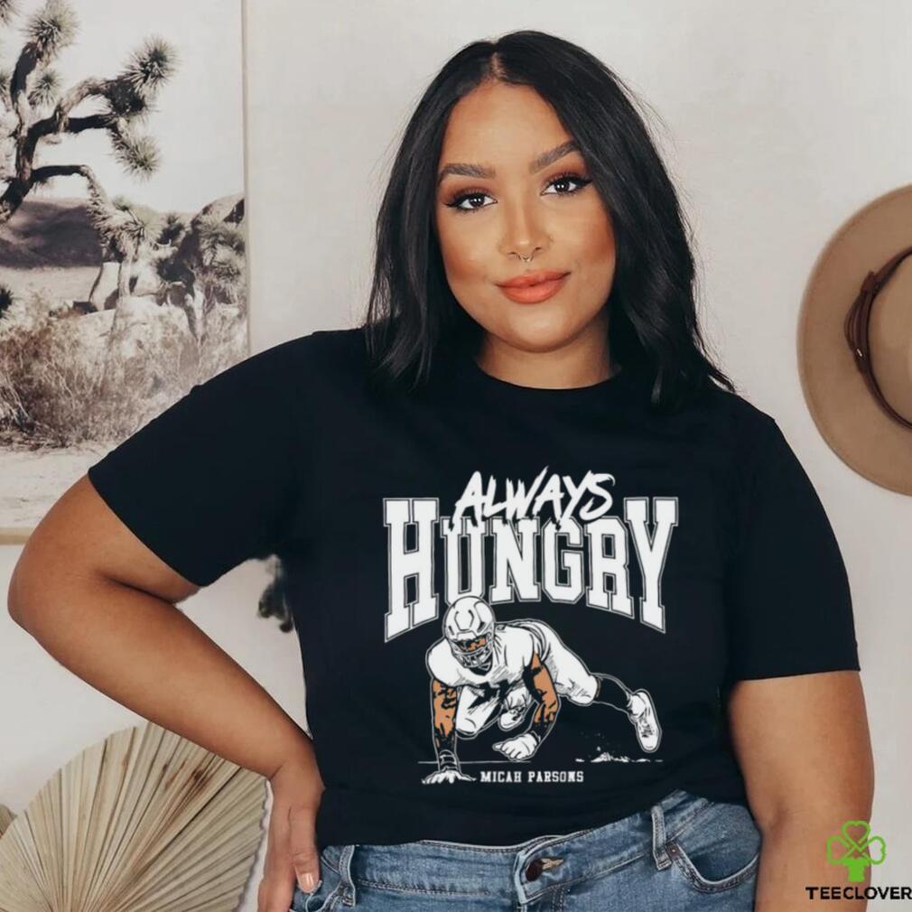 Micah Parsons Dallas Always Hungry Wht T Shirt