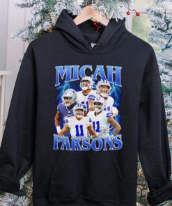 Micah Parsons number 11 Dallas Cowboys football player portrait lightning shirt
