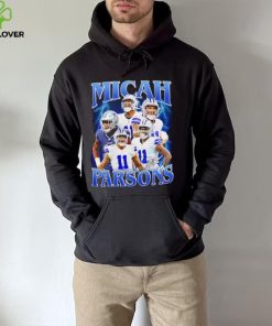 Micah Parsons number 11 Dallas Cowboys football player portrait lightning shirt