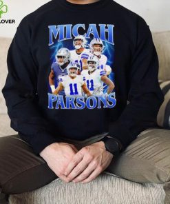 Micah Parsons number 11 Dallas Cowboys football player portrait lightning shirt