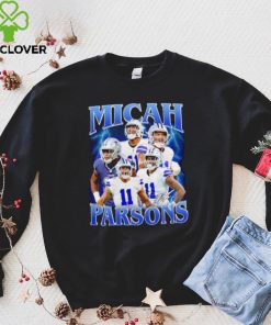 Micah Parsons number 11 Dallas Cowboys football player portrait lightning shirt