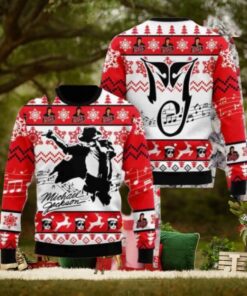 Michael Jackson With Signature Christmas Sweater Chirstmas Gifts 2024 Xmas For Family And Friends Ugly Sweater