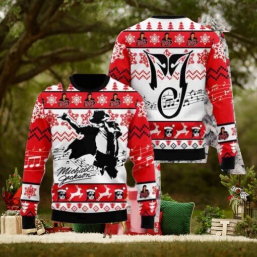 Michael Jackson With Signature Christmas Sweater Chirstmas Gifts 2024 Xmas For Family And Friends Ugly Sweater