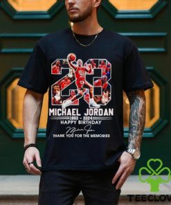 Michael Jordan 1963 2024 Happy Birthday thank you for the memories shirt
