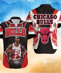 Michael Jordan 23 Chicago Bulls Hawaiian Shirt