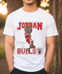 Michael Jordan Chicagon Bulls cartoon signature hoodie, sweater, longsleeve, shirt v-neck, t-shirt