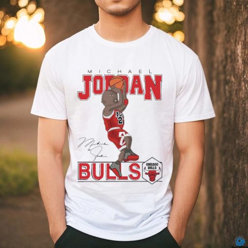 Michael Jordan Chicagon Bulls cartoon signature hoodie, sweater, longsleeve, shirt v-neck, t-shirt