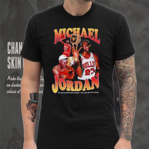 Michael Jordan ring Chicago Bulls six time championship winner five time NBA MVP winner shirt